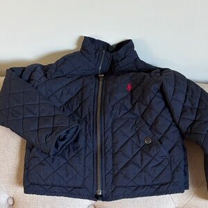 Polo by Ralph Lauren Navy Quilted Puffer with Red Pony